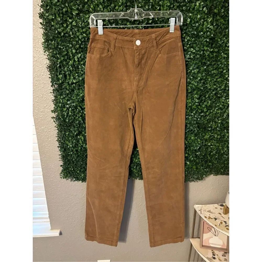 NEW Faherty Womens Corduroy Pants Size 27 Brown Stretch Cord Julianne Pant